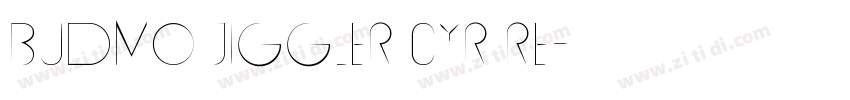 Budmo Jiggler Cyr Re字体转换